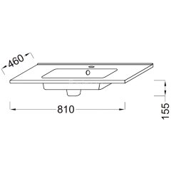 Раковина Jacob Delafon Ola 80 белая (EXTA112-00)