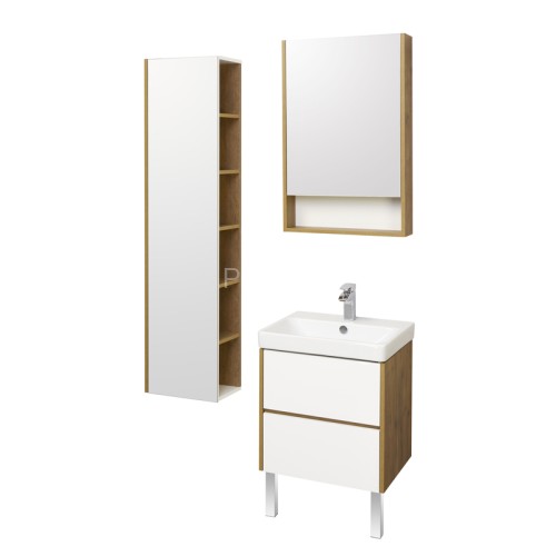 Тумба под раковину AQUATON Сканди 55 подвесная, дуб рустикальный (1A251701SDZ90)