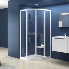 Душевой уголок Ravak Supernova SKCP4-90, профиль белый, цвет стекла &quot;Водная зябь&quot;