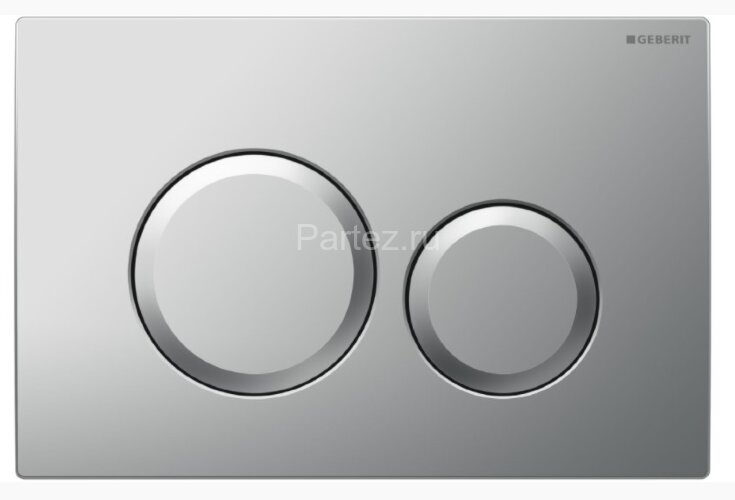 Кнопка смыва Geberit Delta20 двойной смыв, пластик, матовый хром (115.127.46.1)