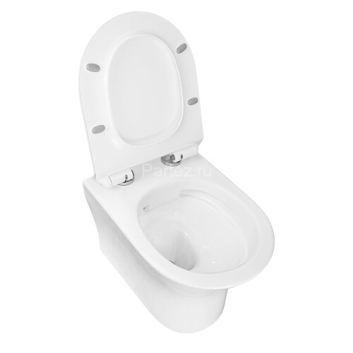 Сет AZARIO инсталляция + унитаз Fretta Round подвесной, с быстросъемным сиденьем микролифт (AZ-8010-