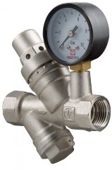 Редуктор давления поршневой с фильтром и манометром 1/2" VALTEC