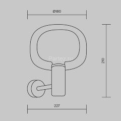 Бра Maytoni MOD411WL-01G
