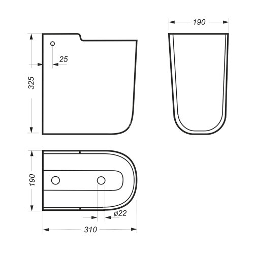 Полупьедестал для раковины Sanita Luxe Best Luxe белый (BSTSLSP01)