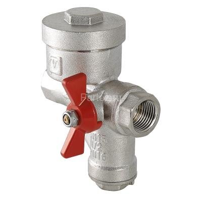 Кран шаровой со встроенным фильтром и редуктором давления правый (КФРД) 1/2" VALTEC