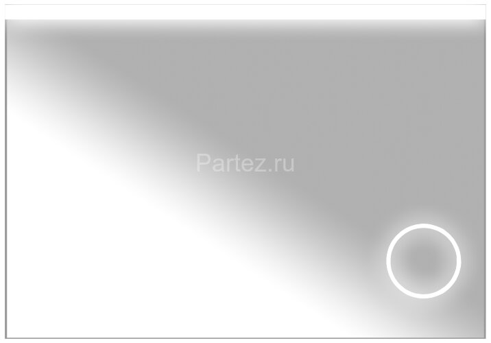 Зеркало AZARIO Grace 1000х700 с подсветкой, сенсорный выключатель с функцией диммера, увеличительное