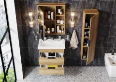 Пенал подвесной Onika Легран 30.10 Универсальный, Дуб галифакс (403068)