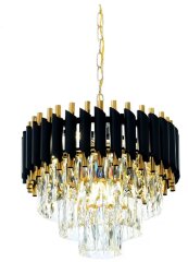 Подвесная люстра Lumina Deco LDP 6003-400 BK+F.GD