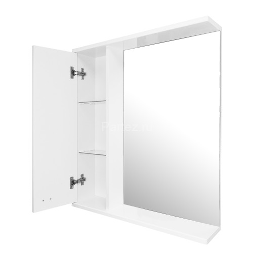 Зеркало-шкаф Loranto София 60 левый 600х700х155 без светильника, белый (CS00077140)