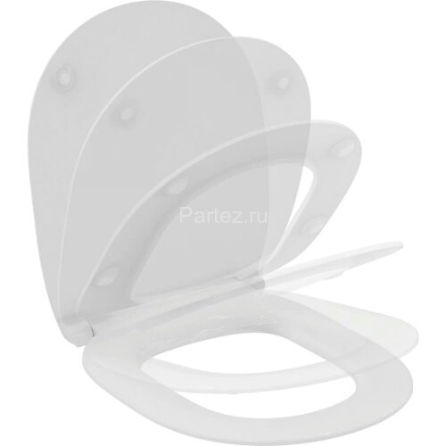 Унитаз подвесной Ideal Standard Connect безободковый, с сиденьем Микролифт, белый (W941103)