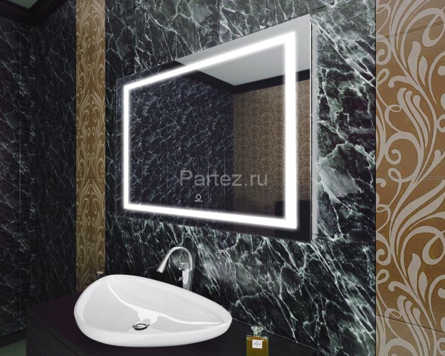 Зеркало AZARIO Alysa 1000х700 с подсветкой, сенсорный выключатель с функцией диммера (AZ-Z-047CS)