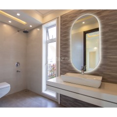 Зеркало AZARIO Viva - BLACK 550х1050 сенсорный выключатель с функцией диммера (LED-00002689)