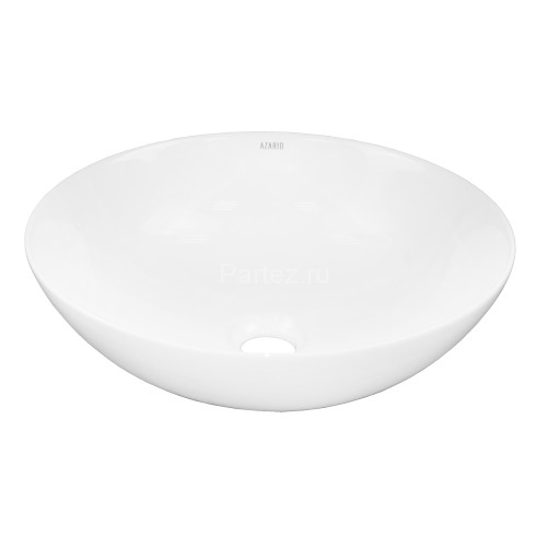 Раковина-чаша Azario 410х415х130 накладная, круглая, белый матовый (AZ-3004)