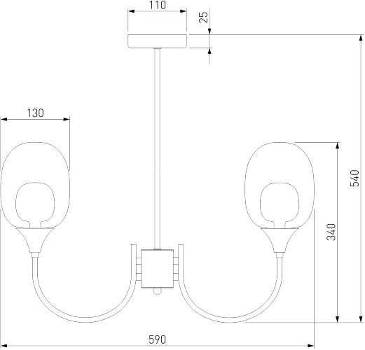 Потолочная люстра Eurosvet 70217/6 латунь