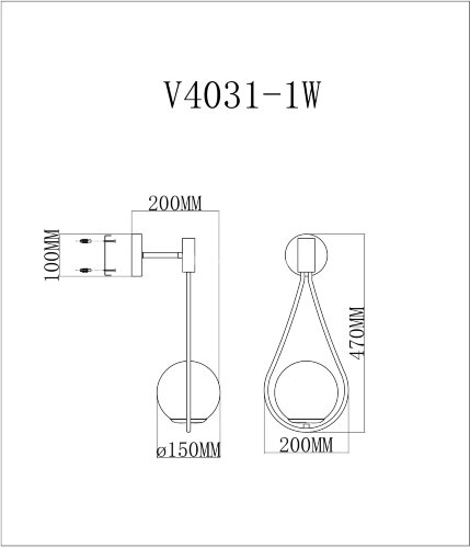 Бра Moderli V4031-1W