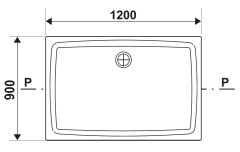 Душевой поддон Ravak GIGANT PRO 120x90 Flat белый
