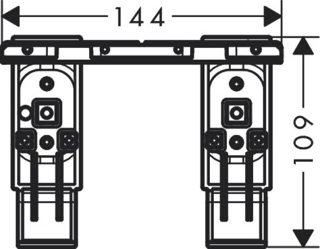 Комплект адаптеров для монтажа Axor Universal Accessories (42870000)