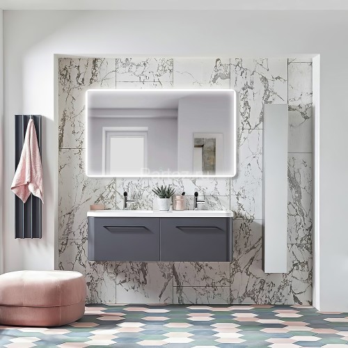 Зеркало AZARIO Lagos 1200х700 с подсветкой, сенсорный выключатель с функцией диммера, подогрев (AZ-Z