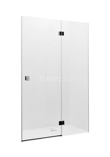 Душевая дверь Roca METROPOLIS распашная 120х195, толщина полотна 8мм универсальная, цвет профиля хром