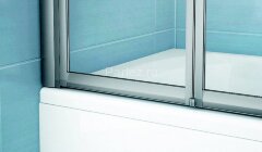 Шторка для ванны складная Ravak 115х140 цвет профиля белый (795S0100Z1)