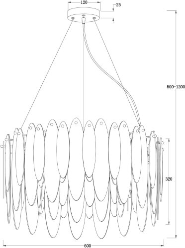 Подвесная люстра Freya FR5217PL-08FG