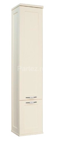 Пенал подвесной AQUATON Леон с корзиной для белья, дуб белый (1A186503LBPS0)