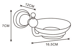 Мыльница Azario ELVIA, Бронза (AZ-91108Q)