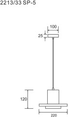 Подвесной светильник Divinare 2213/33 SP-5