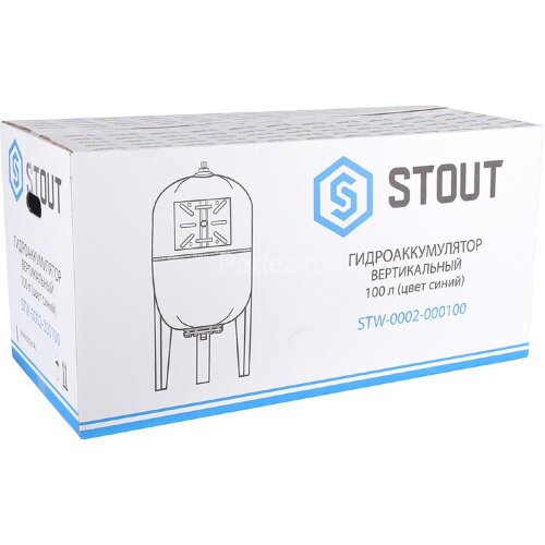 Гидроаккумулятор вертикальный 100 л. Stout