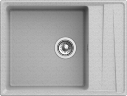 Кухонная мойка GRANFEST LEVEL 660L 660х500 1-чаша+крыло, серый