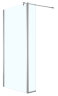 Душевая перегородка Azario CHICAGO 1100х1950 прозрачное стекло 8 мм, подвижная доп.перегородка 30 см, цвет профиля серебро (AZ-NAR6321 1100)