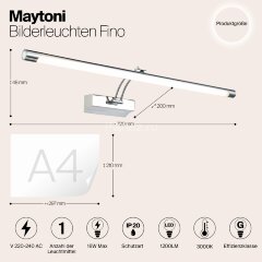 Подсветка для картин Maytoni MIR003WL-L16CH