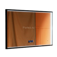 Зеркало AZARIO Эдисон - МЕТЕО 900х650 с подсветкой, бесконтактный сенсор с функцией диммера, погодны