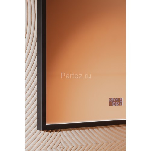 Зеркало AZARIO Эдисон - МЕТЕО 900х650 с подсветкой, бесконтактный сенсор с функцией диммера, погодны