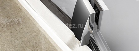 Душевая дверь Ravak Pivot распашная 100х190, толщина полотна 6мм универсальная, цвет профиля сатин