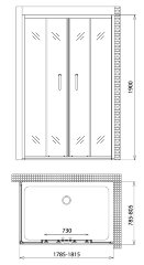 Душевой уголок Gemy Victoria S30192D-A80