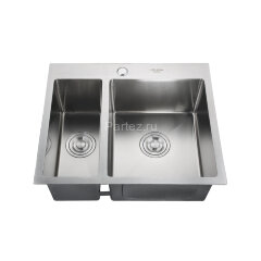 Мойка H575485S MELANA ProfLine 3,0/200 САТИН врезная прямоугольная с коландером H575485S