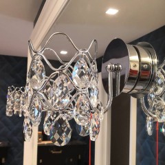 Бра Illuminati MB103910-1A chrome/clear