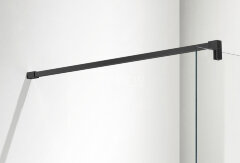 Душевая перегородка Azario CHICAGO Walk-in 1000x1950 прозрачное стекло 8 мм, цвет профиля черный (AZ-NAR6310 1000 Black)