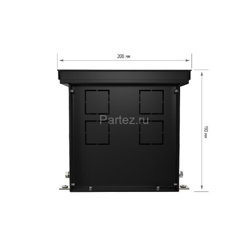 Конвектор внутрипольный Royal Thermo ATRIUM-190/200/1400-DG-U-BL