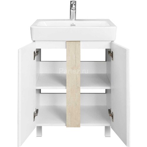 Тумба под раковину AQUATON Кантри 60 напольная, дуб верона (1A257401AHB20)