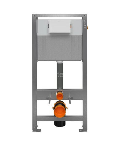 Инсталляция AQUA 50 QF для унитаза пневматическая оцинкованная