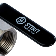 Кран шаровой полнопроходной ВР/НР рычаг 1&quot; Stout