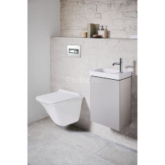 Кнопка смыва Loranto KARE механическая, двойная, хром глянцевый