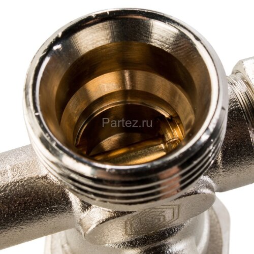 Узел нижнего подключения радиатора для однотрубной системы прямой 3/4" Stout