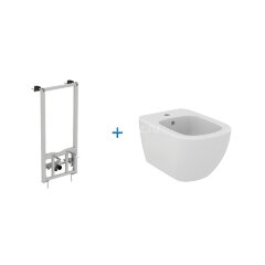 Промо-набор 2 в 1 Ideal Standard Рама для монтажа ProSys R016267 + Подвесное биде TESI T3552V1, Белы