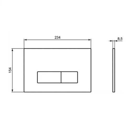 Кнопка смыва Ideal Standard OLEAS™ M2, белая (R0121AC)
