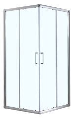 Душевое ограждение Azario GREENWOOD 1100х1100х1850, БЕЗ ПОДДОНА, прозрачное стекло 6 мм, цвет профиля серебро (AZ-NNE1142 1100)