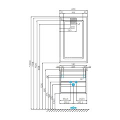 Тумба под раковину AQUATON Римини 60, подвесная, белая (1A226601RN010)
