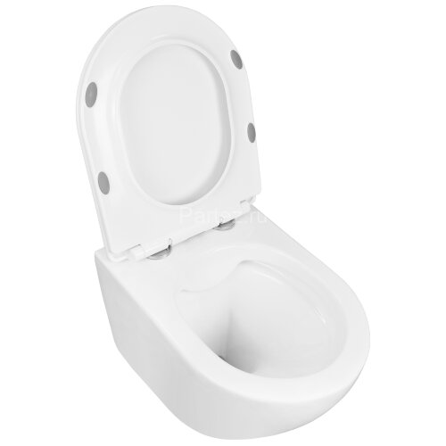 Унитаз подвесной Azario Fatto 360х480х350 безободковый, c быстросъемным сиденьем микролифт (AZ-1049W